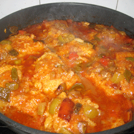 Bacallà amb samfaina